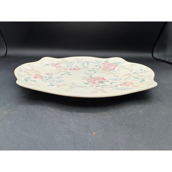 Johnson Brothers LYNTON Oval Platter Made in England Pink Flowers 11” - Picture 5 of 8